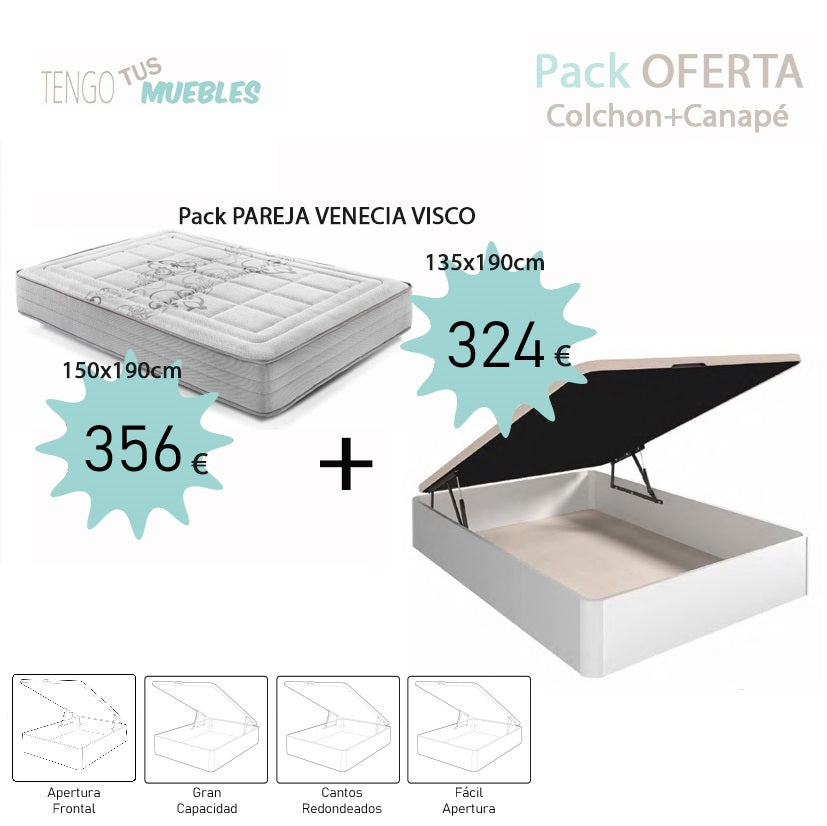 Pack descanso Pareja / Matrimonio VENECIA VISCO