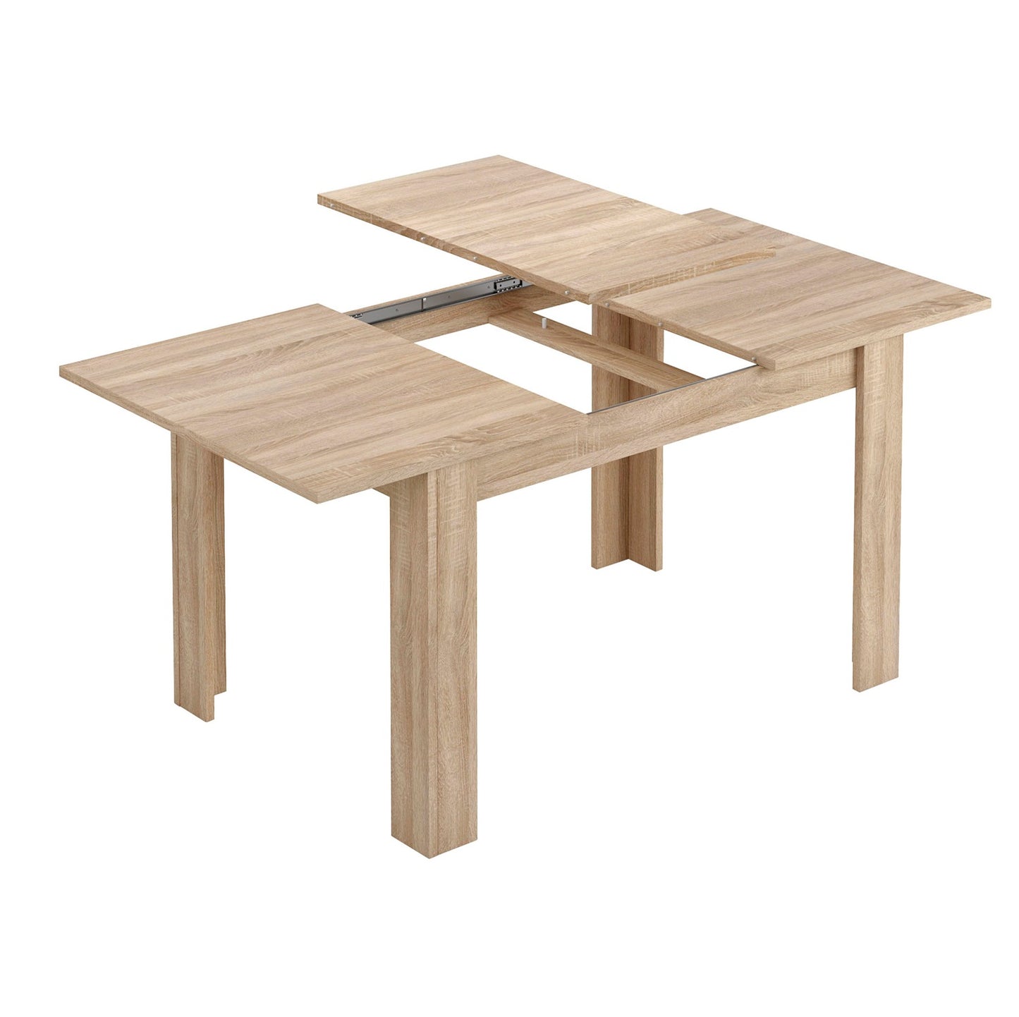 mesa comedor extensible practico roble apertura