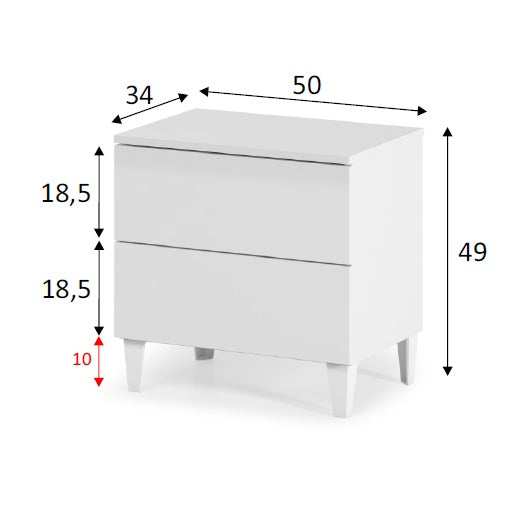 Medidas Mesita DIVA 2C