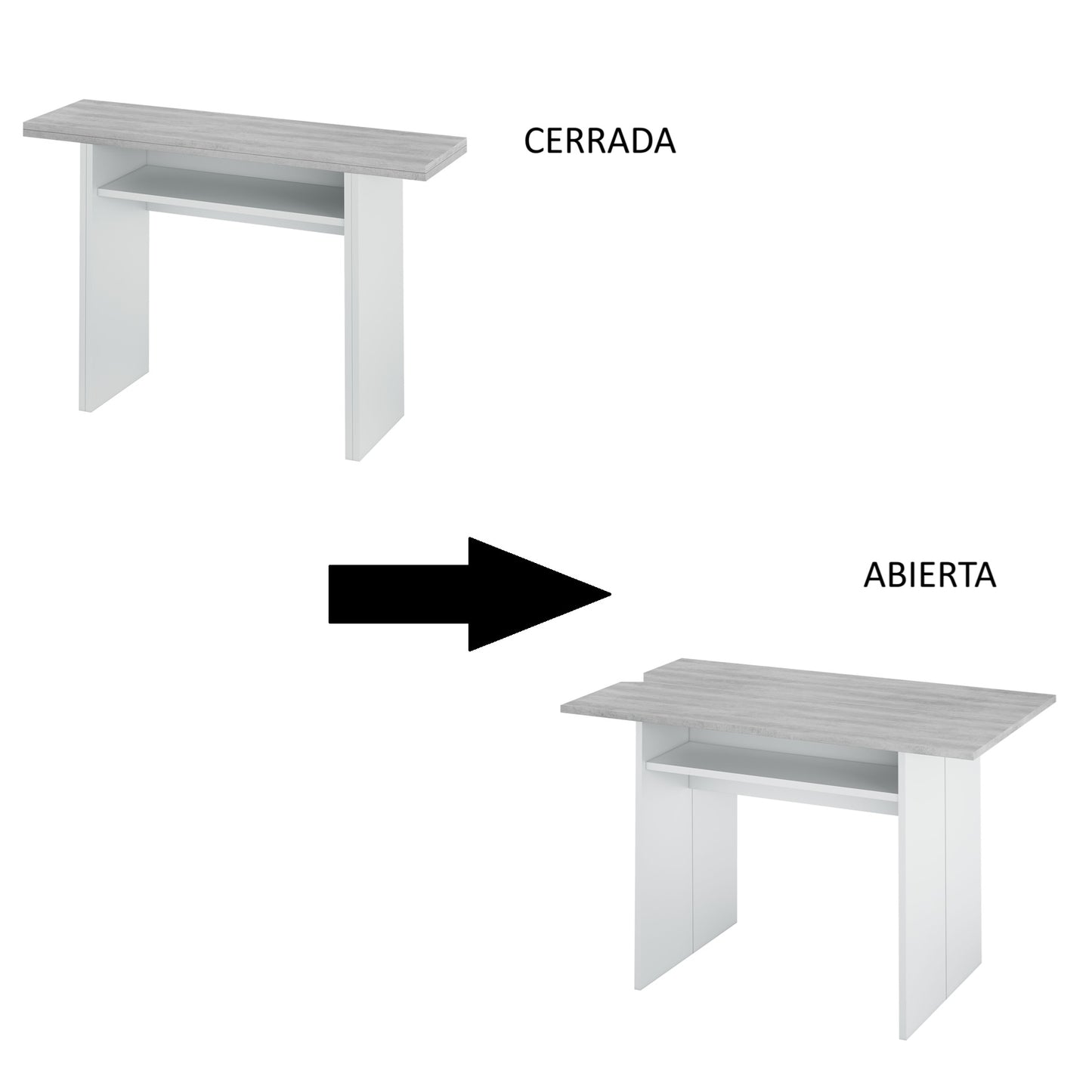 Mesa consola OGGI desplegable 35-70 - Envio GRATIS