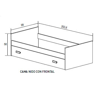 cama nido champion medidas