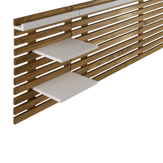 Cabecero Matrimonio NIDRA 240 NATURAL CERA/BLANCO detalles 1