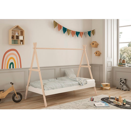 Cama-CABAÑA MONTESSORI TRUFA BLANCA