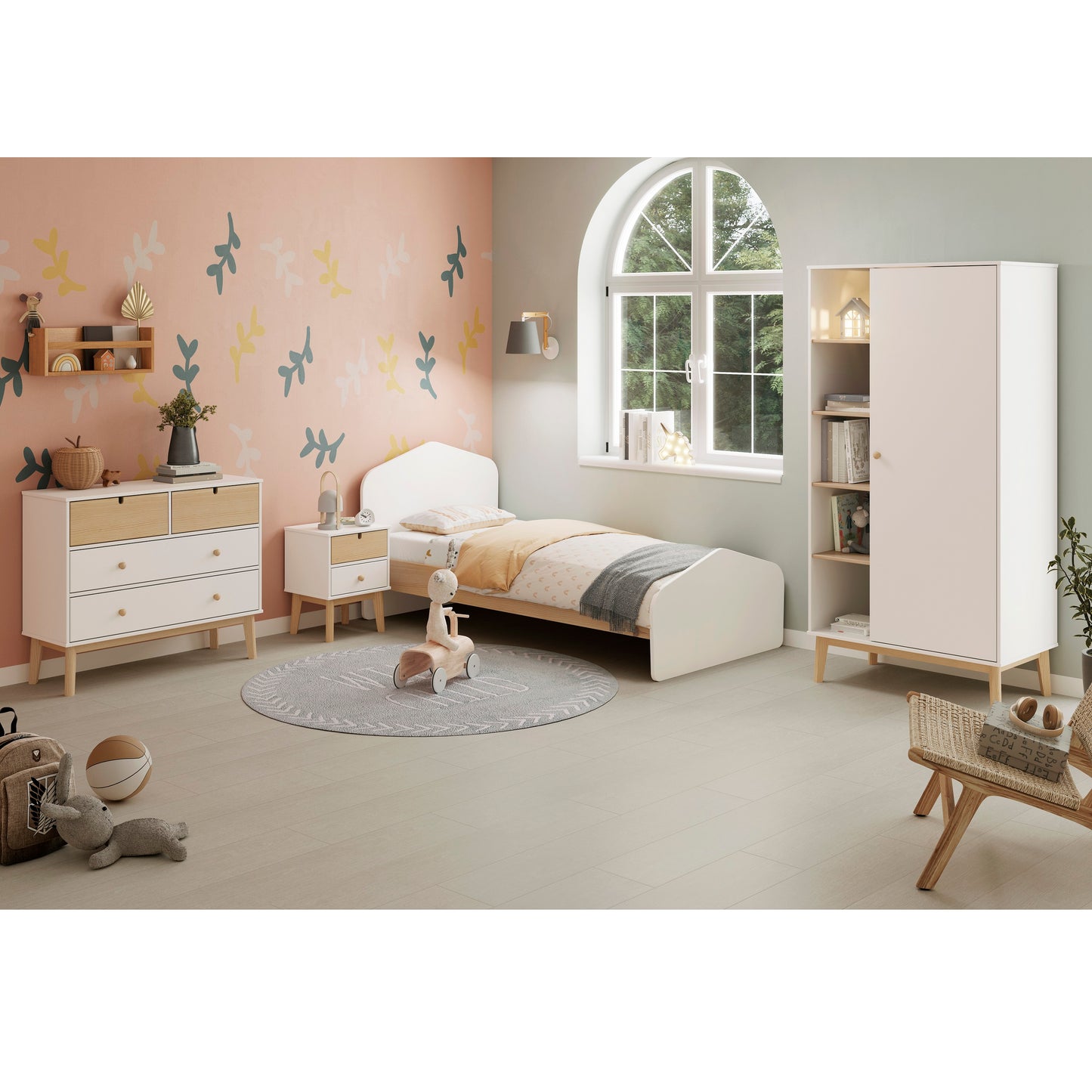 Armario ESTEBAN 90 1P5H blanco dormitorio