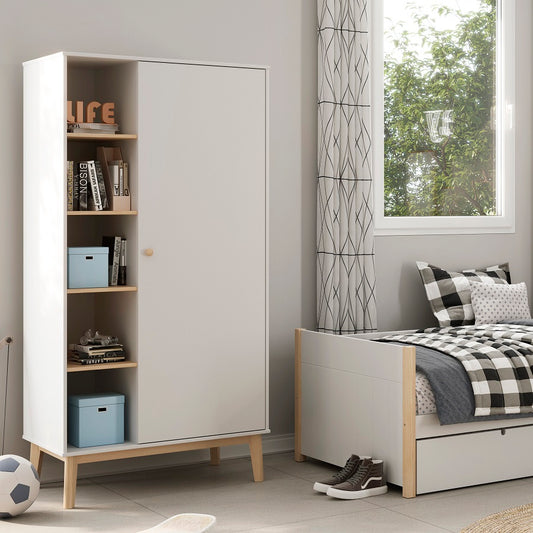 Armario ESTEBAN 90 1P5H blanco portada