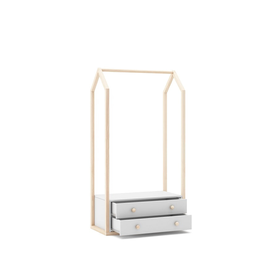 Perchero ESTEBAN 2C blanco abierto