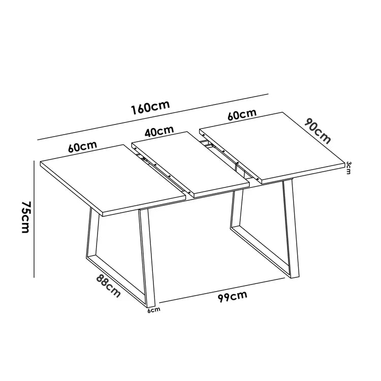 Mesa Comedor ARAN EXTENSIBLE