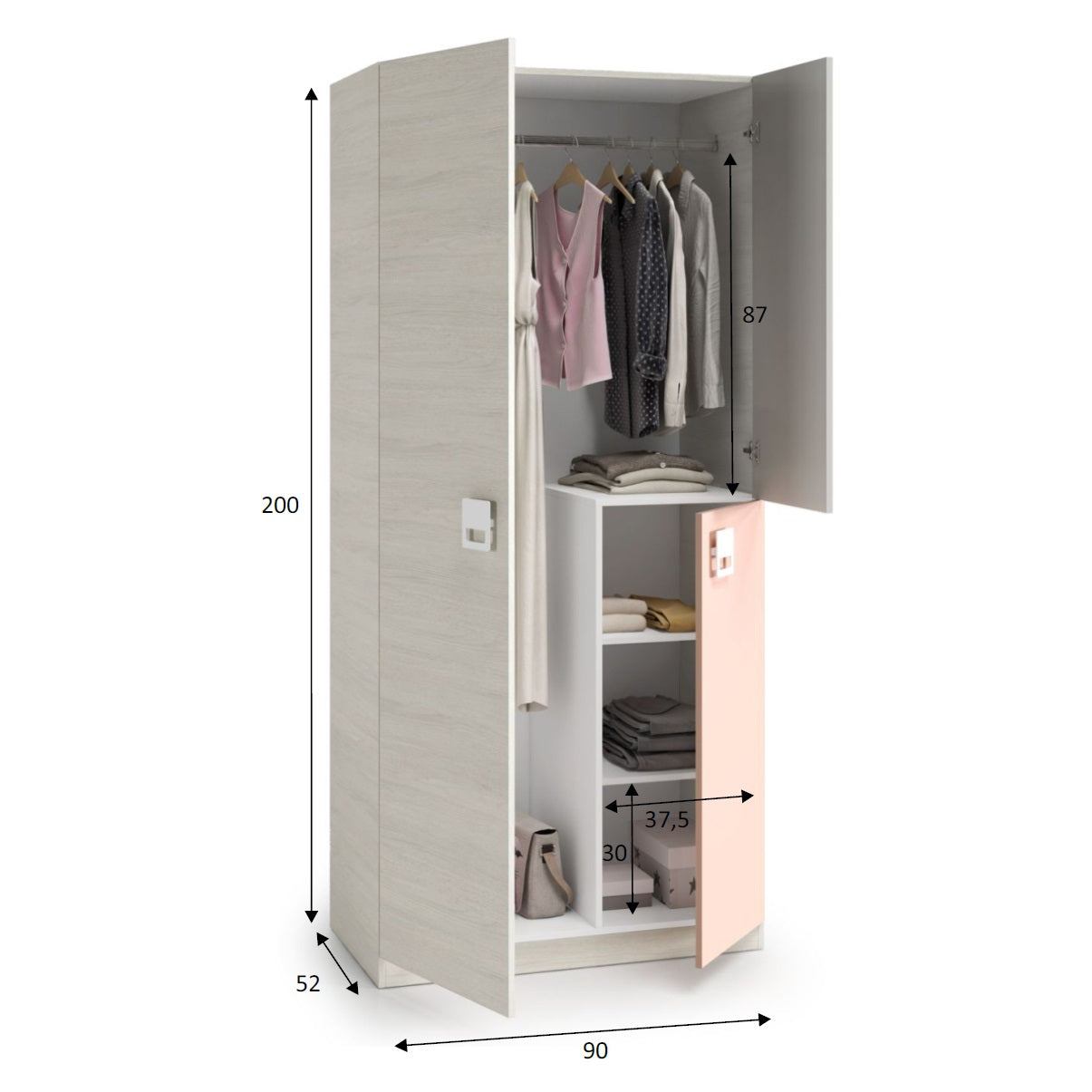 Dormitorio JUVENIL NUBE - Envio GRATIS