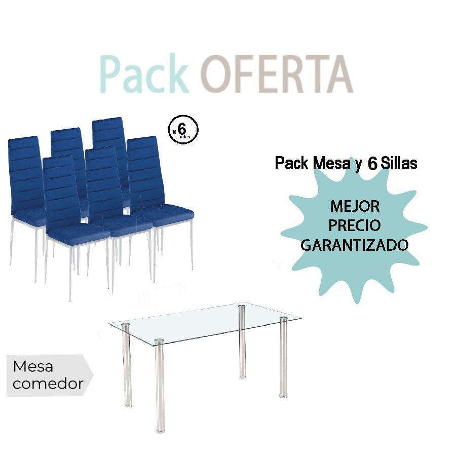 Pack Mesa +6 Sillas AVATAR X vista