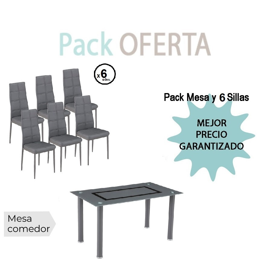 Pack Mesa +6 Sillas AXISS vista