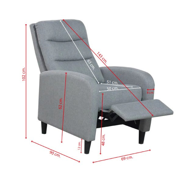 Sillon ARYA relax manual Beig