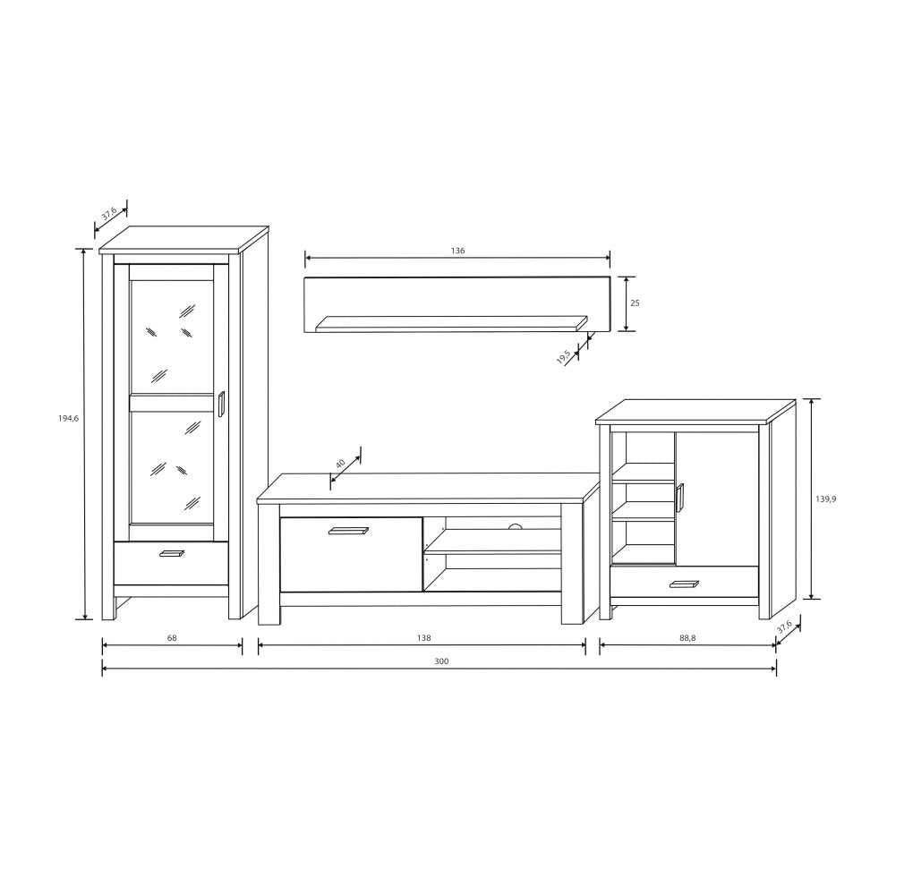 Comedor Salón FRIDA con LED's