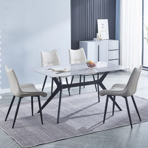 Pack Mesa Comedor +4 Sillas CALISTA mesa beig