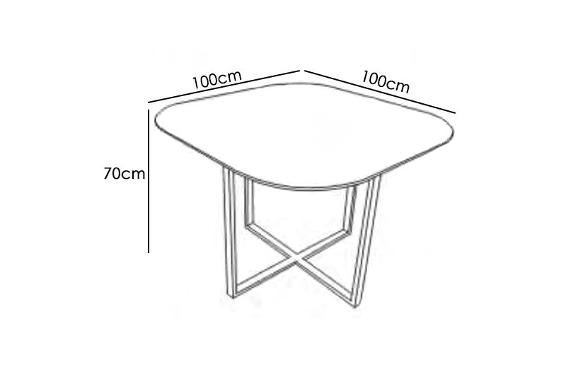 Conjunto MESA y 4 SILLAS mod.TECA