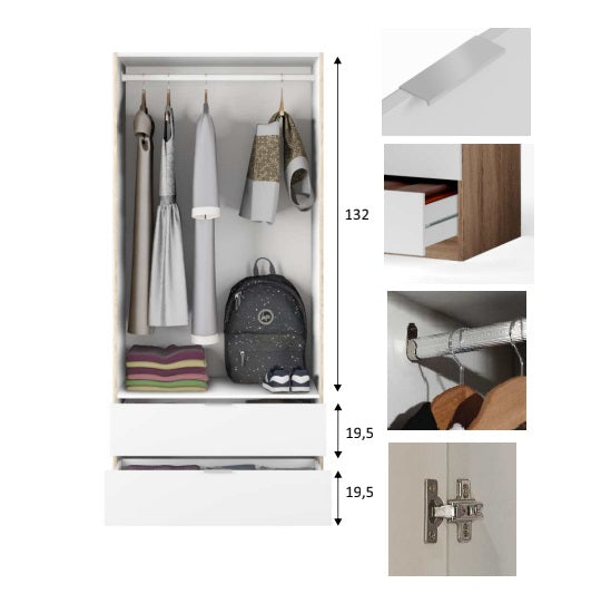Detalles interior armario youth con envio gratis