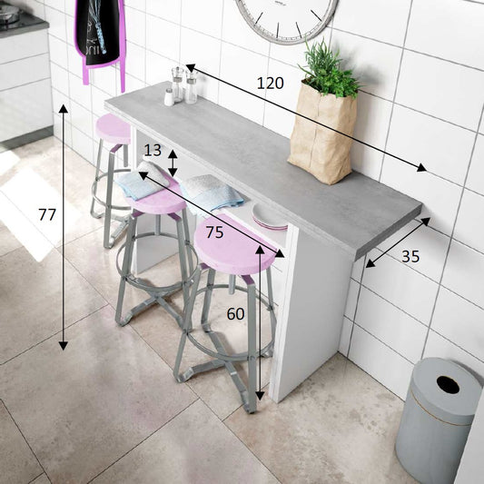 Mesa consola OGGI desplegable 35-70 - Envio GRATIS