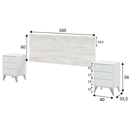 Dormitorio MATRIMONIO DREAMS con Armario ARYA y Cómoda - Envio GRATIS