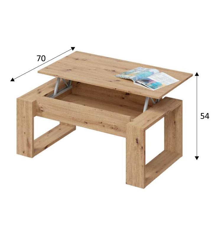 Mesa centro ELEVABLE URBAN ROBLE sizes 2