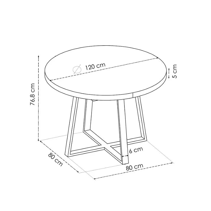 Mesa Comedor DUNA redonda