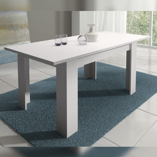 Mesa comedor CORFU EXTENSIBLE blanca