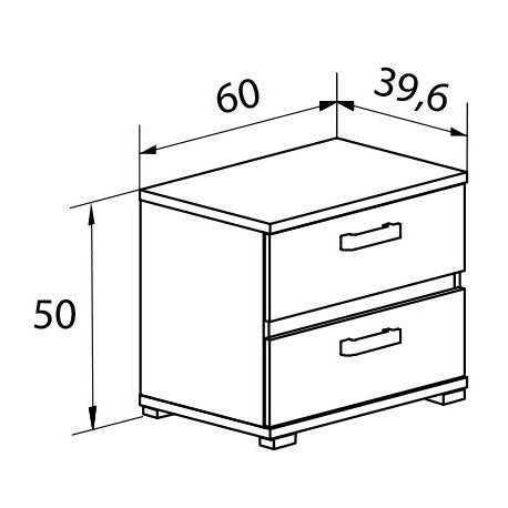 Mesita 2 Cajones CORDOBA