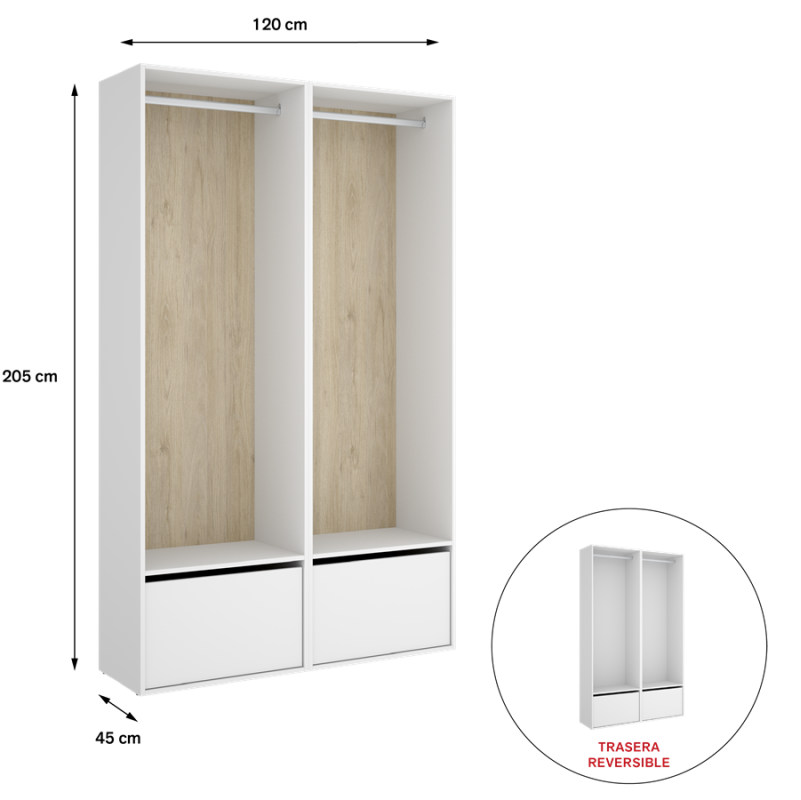 Armario-Vestidor TWIST 120