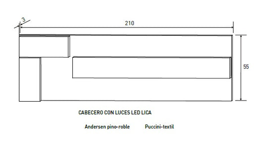 Vitrina MISTI 4P1C2H sizes