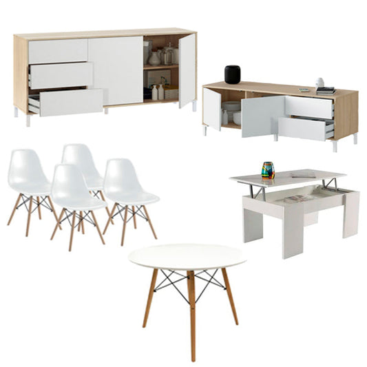 Pack Salon comedor completo conjunto muebles mod.5
